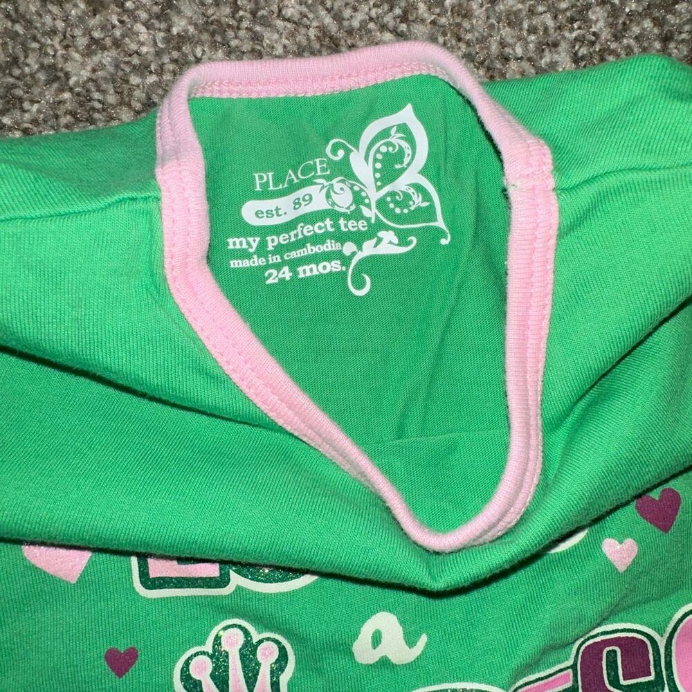 Y2K The Children’s Place Princess Floral Flare Outfit Set 18-24M Toddler Girl - Picture 4 of 6
